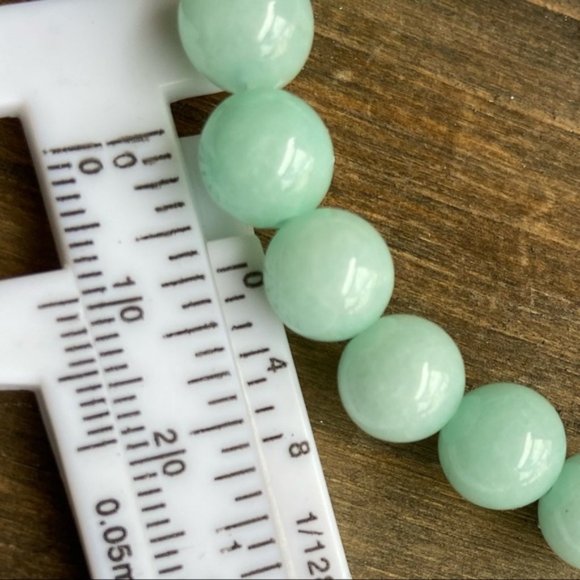 AQUAMARINE BEADS BOHO BRACELET - Picture 4 of 5